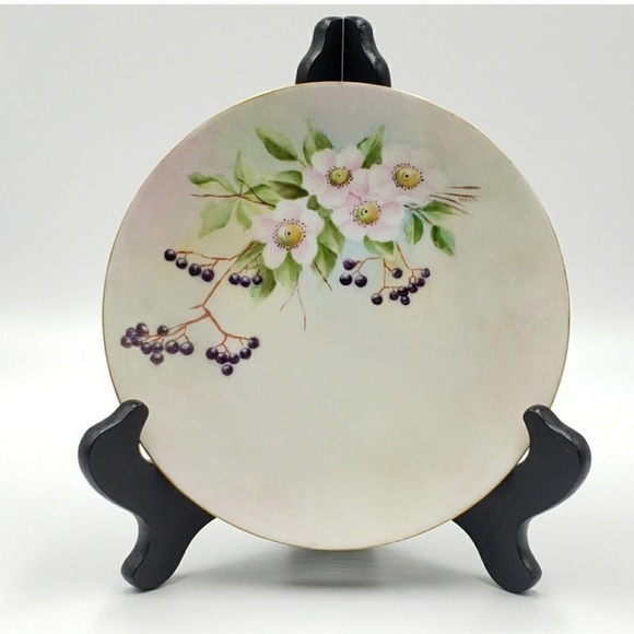 Vintage J & C Bavaria Decorative Plate Huckleberry - Picture 5 of 5